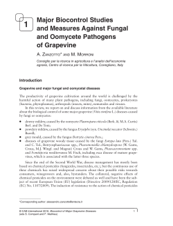 1. Major Biocontrol Studies/Measures Against Fungal And Oomycete