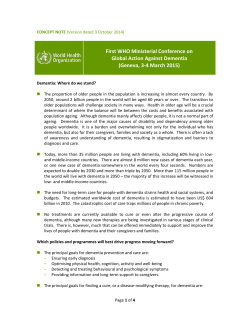 First WHO Ministerial Conference on Global Action Against