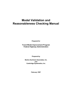 BA`s Model Validation and Reasonableness Checking Manual