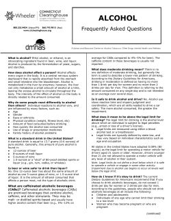 Alcohol - CT Clearinghouse