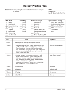 PeeWee - U12 Plan