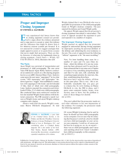 Proper and Improper Closing Argument