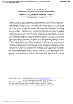 Studies of C2H6/ air and C3H8/ air Plasma