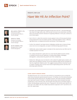 Have We Hit An Inflection Point?