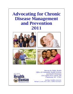 Advocating For Chronic Disease Management And Prevention