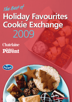 Holiday Favourites Cookie Exchange Holiday Favourites Cookie