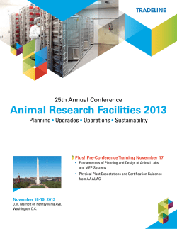 Animal Research Facilities 2013