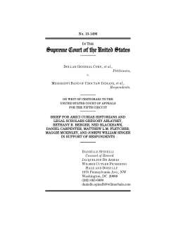 Brief amici curiae of Historians and Legal Scholars