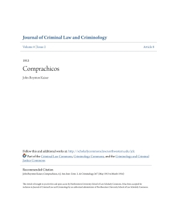 Comprachicos - Scholarly Commons