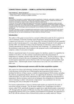 Convection in Liquids &ndash; Some Illustrative Examples