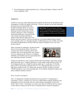 Alcohol Use - Institute for Health Promotion Research