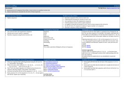 Pattern sniffing - WALKDEN HIGH MATHS DEPARTMENT