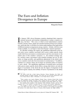The Euro and Inflation Divergence in Europe