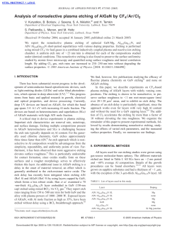 Analysis of nonselective plasma etching of AlGaN by CF4/Ar/Cl2