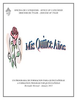 Programa de Formacion para Quinceaneras