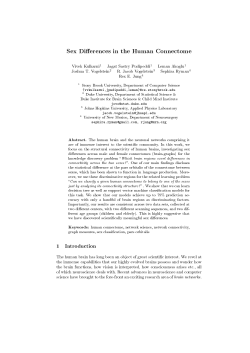 Sex Differences in the Human Connectome