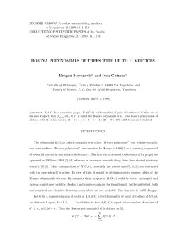 HOSOYA POLYNOMIALS OF TREES WITH UP TO