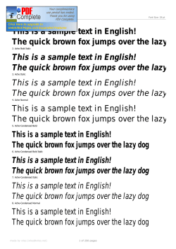 This is a sample text in English! The quick brown fox jumps over the