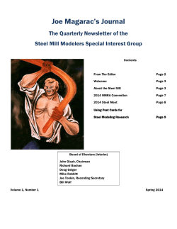 Joe Magarac`s Journal