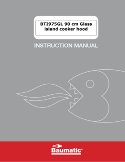 BTI975GL 90 cm Glass island cooker hood