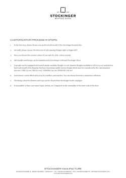 STOCKINGER MANUFACTURE CUSTOMIZATION