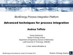 Advanced techniques for process integration