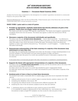 ap&reg; european history 2014 scoring guidelines