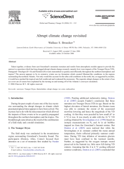 Abrupt climate change revisited