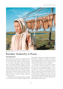 Reindeer Husbandry in Russia - Sustainable Reindeer Husbandry