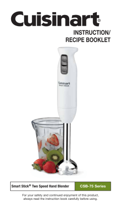 Manual - Cuisinart.com