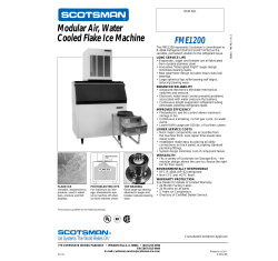 Modular Air, Water Cooled Flake Ice Machine