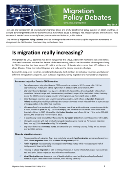 Is migration really increasing?