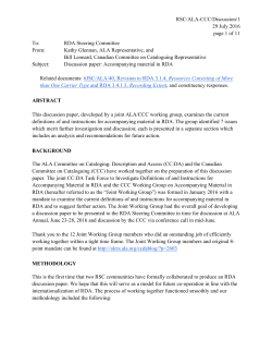 RSC/ALA-CCC/Discussion/1