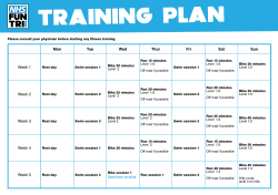 10 Week Training Plan