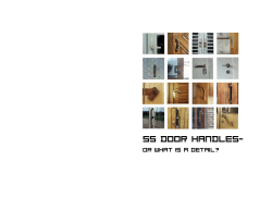 55 Door Handles - Edward R Ford, Architect
