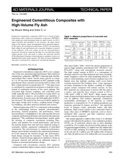 Engineered Cementitious Composites with High