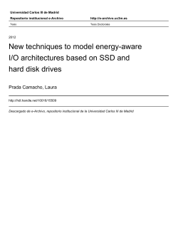New techniques to model energy-aware I/O architectures based on