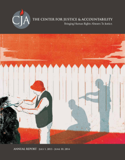 ANNUAL REPORT July 1, 2013 - June 30, 2014