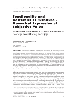 Functionality and Aesthetics of Furniture