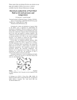 Electrical conductivity of NaCl-H2O fluid at elevated pressure and