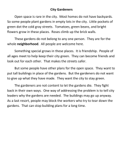 City Gardeners - Lone Tree Community School