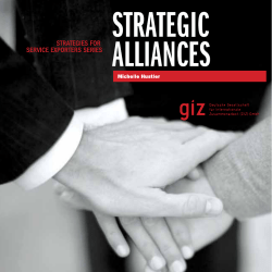 I Strategic Alliances - Dominica Coalition of Service Industries