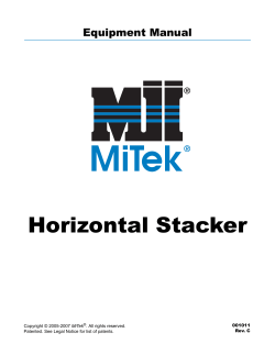 Horizontal Stacker