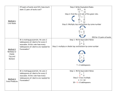 Method 1 Unit Rates If 5 pairs of socks cost $15, how much does 11