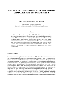 an asynchronous controller for a daisy