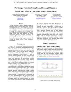 Physiology Tutorials Using Causal Concept Mapping