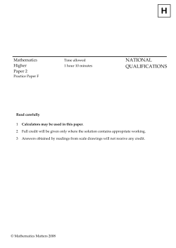 Paper 2 - Bearsden Academy