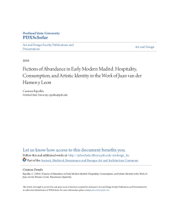 Fictions of Abundance in Early Modern Madrid