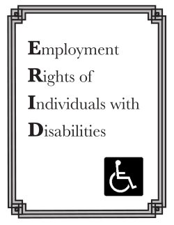Employment Rights of Individuals with Disabilities