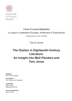 The Orphan in Eighteenth-Century Literature: An